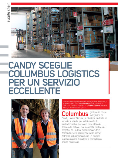 Candy sceglie Columbus Logistics per un servizio eccellente